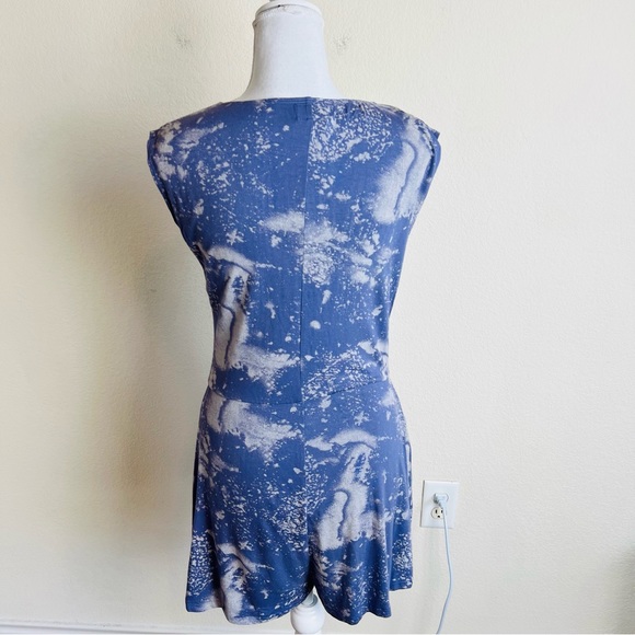 RVCA Later Dude Purple Acid Ocean Wash Panel V-Neck Romper - Picture 4 of 11